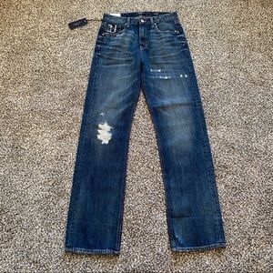 Fidelity Women's Distressed Blue Jeans